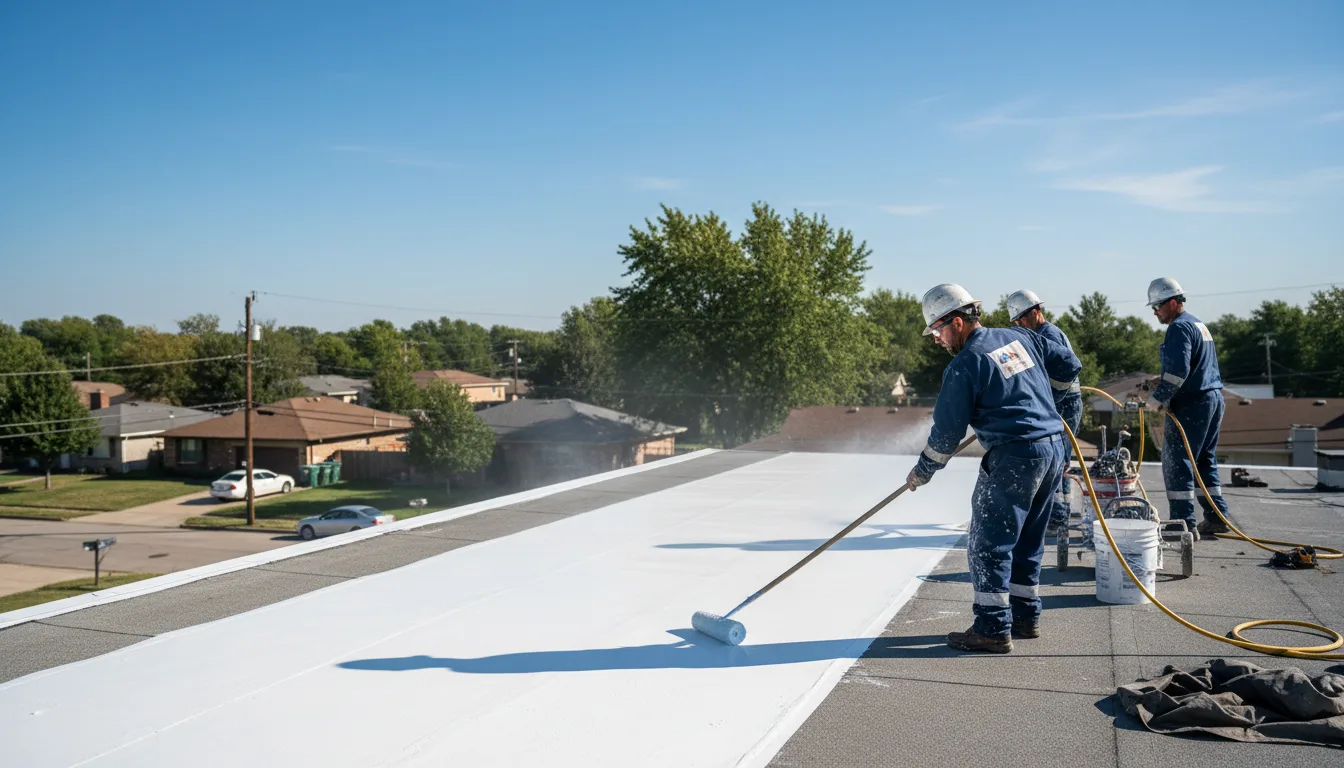 Commercial roof coating in South Byron, NY near me